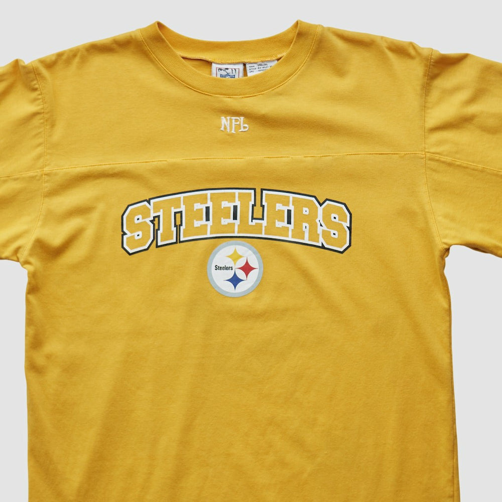 Pittsburgh Steelers NFL 2000s Long Sleeve T-shirt - Yellow T-shirts