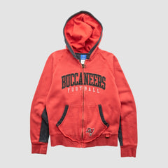 Tampa Bay Buccaneers Reebok 2000s Hooded Full Zip Sweatshirt - Red Sweatshirts