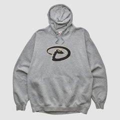 Arizona Diamondbacks Majestic 2000s Hooded Pullover Sweatshirt - Heather Gray - Vintage Pullover