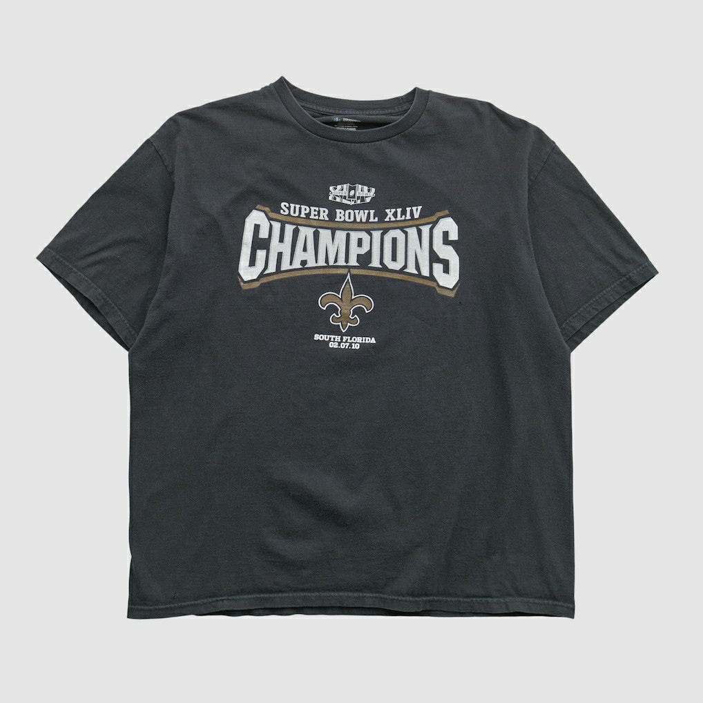 New Orleans Saints NFL 2010 T-shirt - Black T-shirts