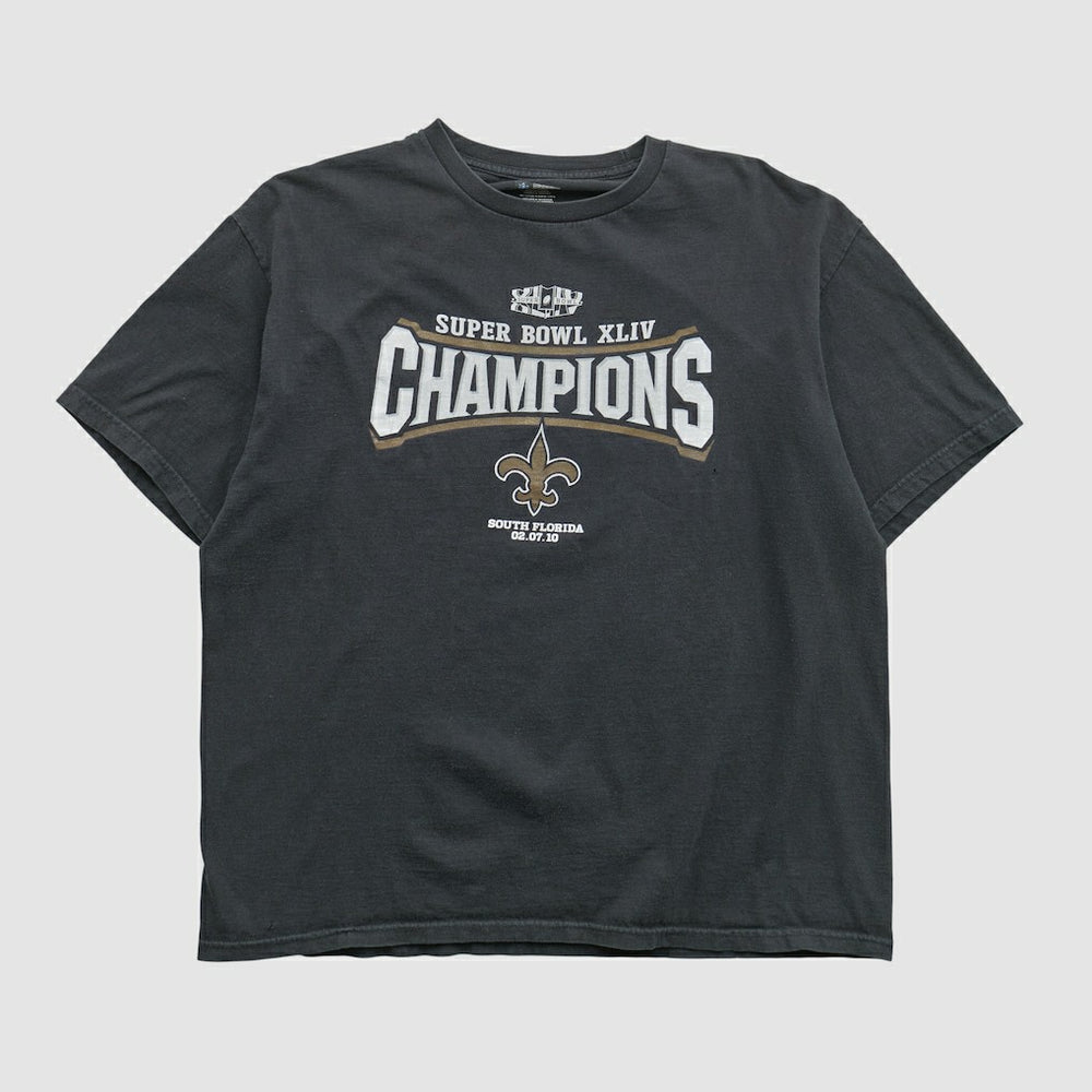New Orleans Saints NFL 2010 T-shirt - Black T-shirts