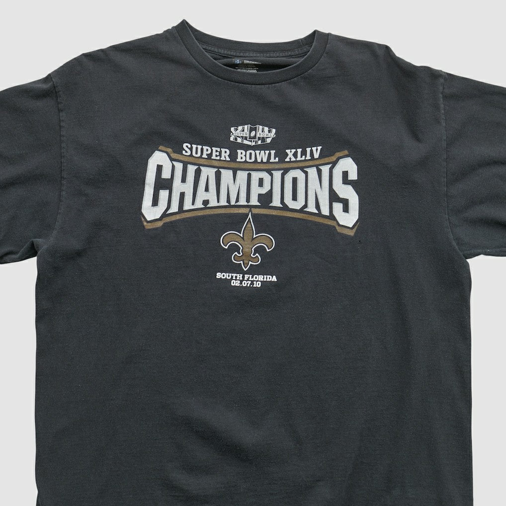 New Orleans Saints NFL 2010 T-shirt - Black T-shirts