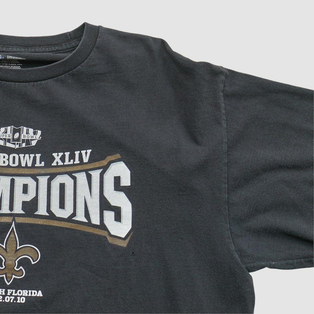 New Orleans Saints NFL 2010 T-shirt - Black T-shirts