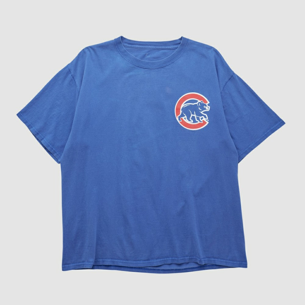 Chicago Cubs Majestic 2008 T-shirt - Blue - XVintage T-shirts