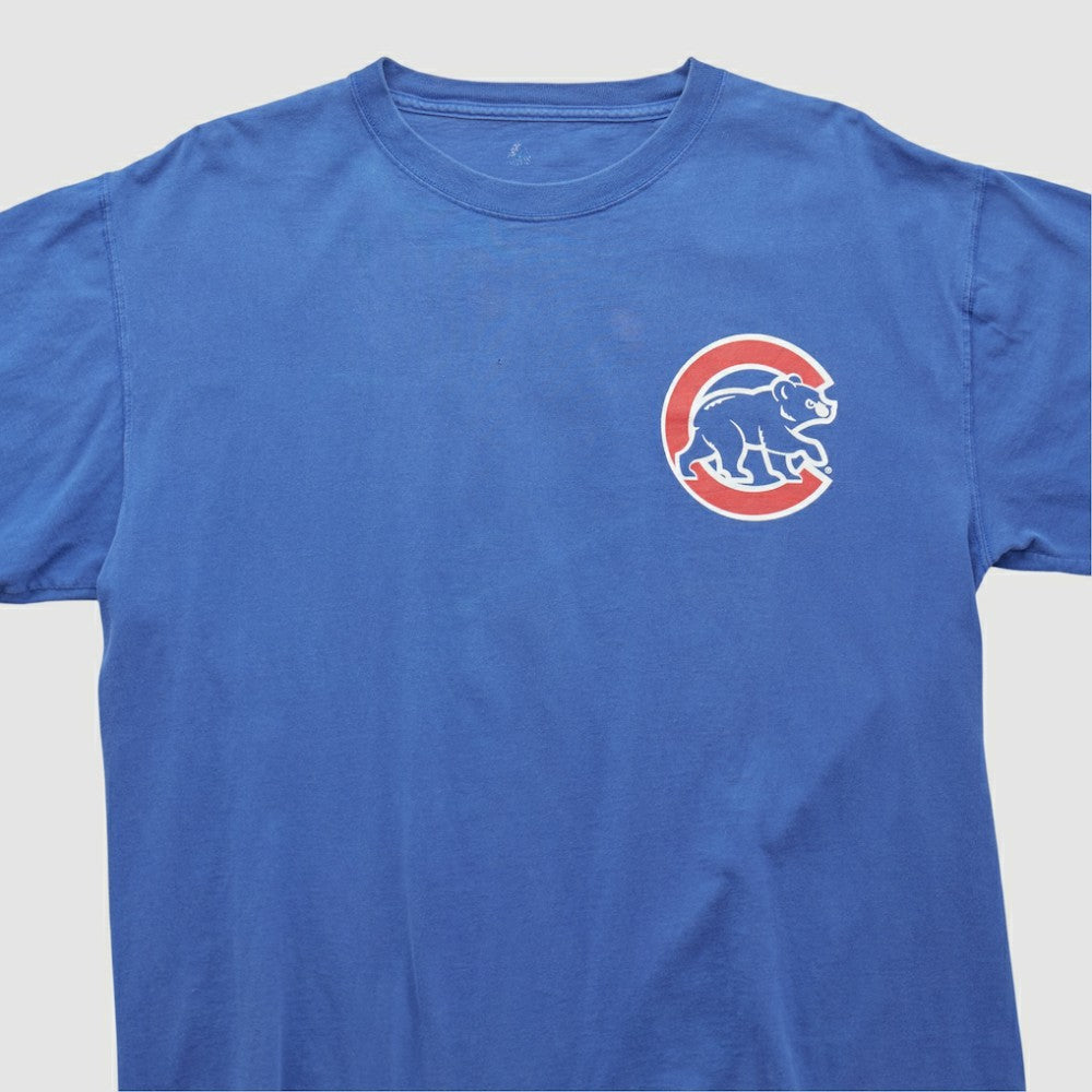 Chicago Cubs Majestic 2008 T-shirt - Blue - XVintage T-shirts