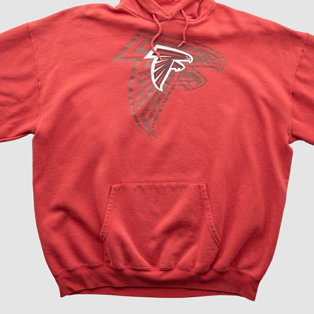 Atlanta Falcons NFL 2000s Hooded Pullover Sweatshirt - Red Pullover