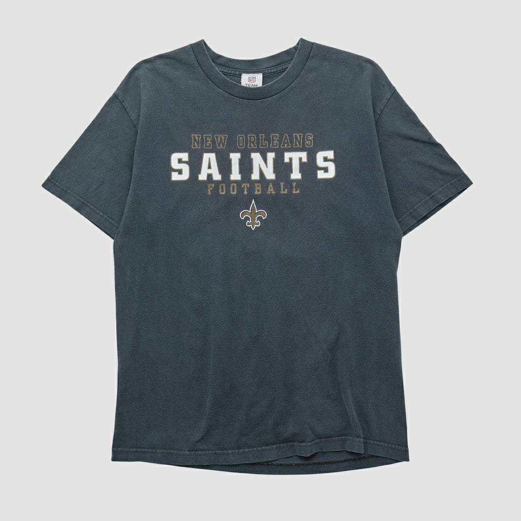 New Orleans Saints NFL 2010s T-shirt - Black T-shirts