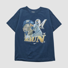 Ryan Braun Nike 2010s T-shirt - Navy - Yth Vintage T-shirts