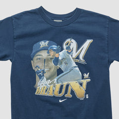 Ryan Braun Nike 2010s T-shirt - Navy - Yth Vintage T-shirts