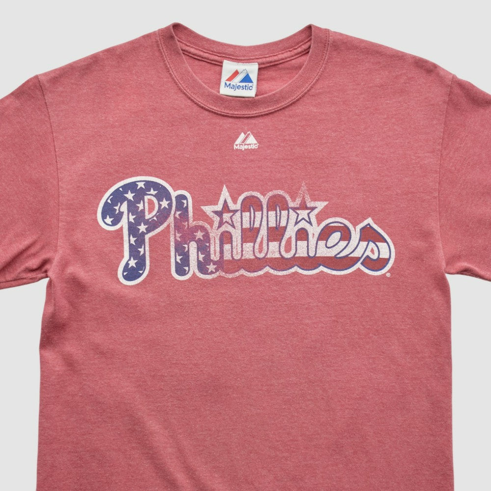 Philadelphia Phillies Majestic 2000s T-shirt - Red - Vintage T-shirts