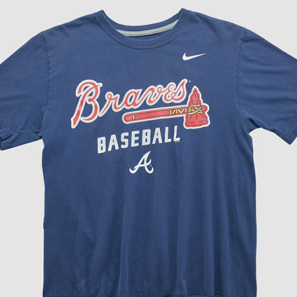Atlanta Braves Nike 2010s T-shirt - Navy - Vintage T-shirts