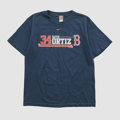David Ortiz Nike 2007 T-shirt - Navy - Vintage T-shirts