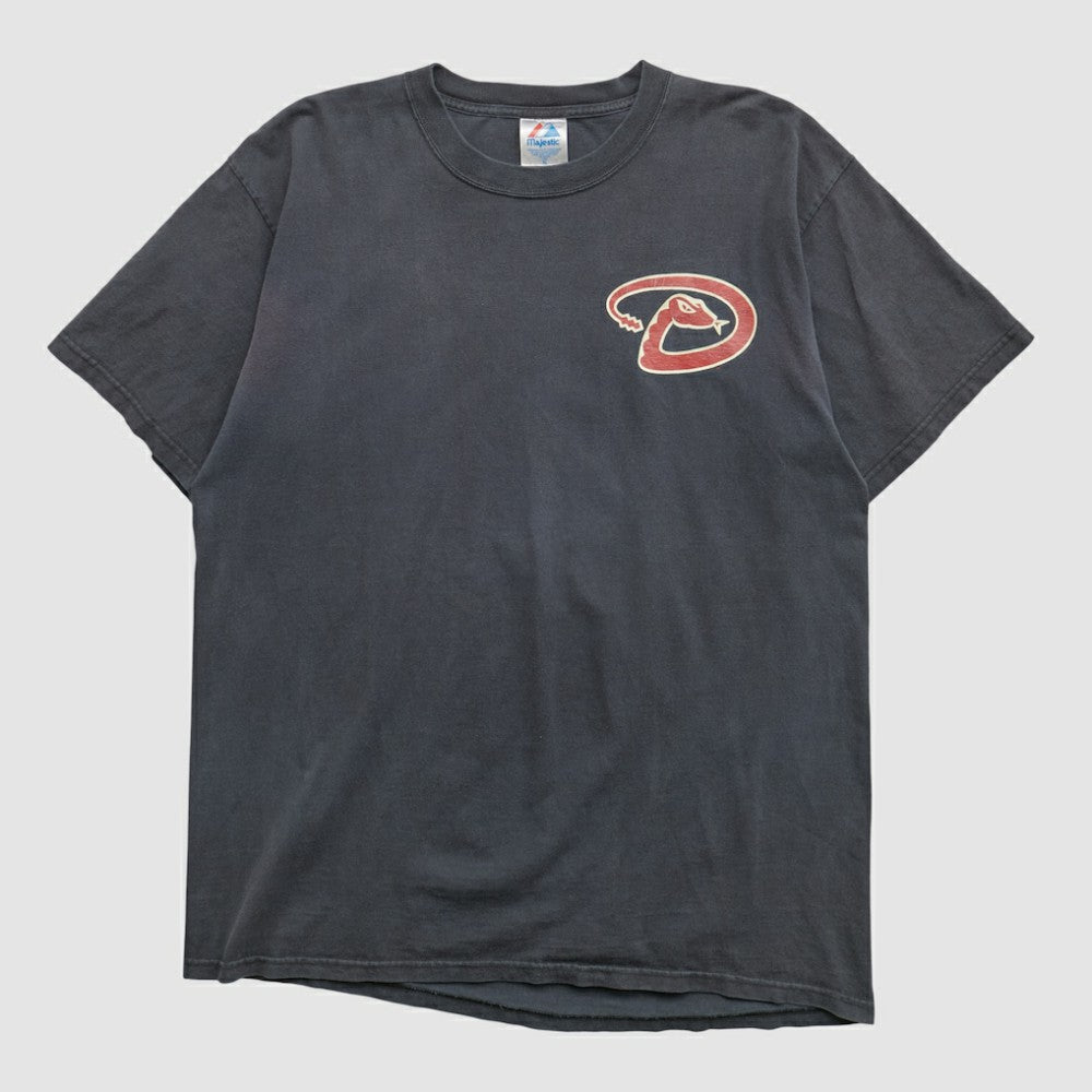 Arizona Diamondbacks Majestic 2000s T-shirt - Black - Vintage T-shirts