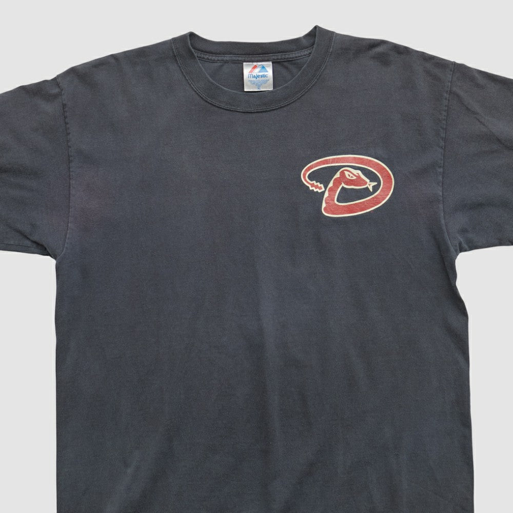 Arizona Diamondbacks Majestic 2000s T-shirt - Black - Vintage T-shirts