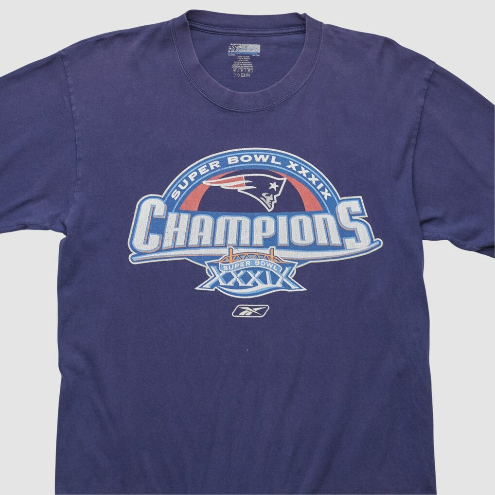 New England Patriots Reebok 2005 Long Sleeve T-shirt - Navy T-shirts