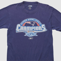 New England Patriots Reebok 2005 Long Sleeve T-shirt - Navy T-shirts