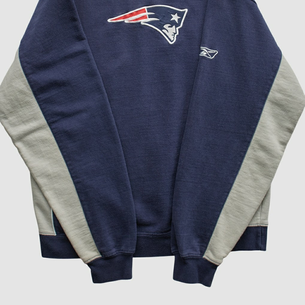 New England Patriots Reebok 2000s Pullover Sweatshirt - Navy Pullover