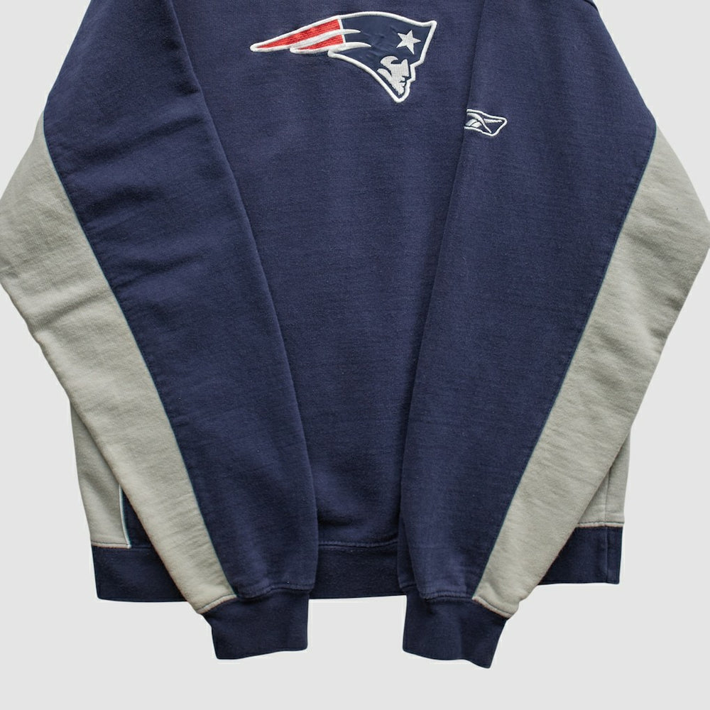 New England Patriots Reebok 2000s Pullover Sweatshirt - Navy Pullover