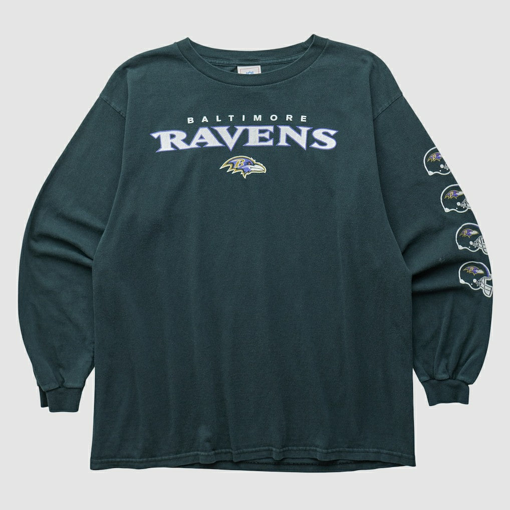 Baltimore Ravens NFL 2000s Long Sleeve T-shirt - Black T-shirts