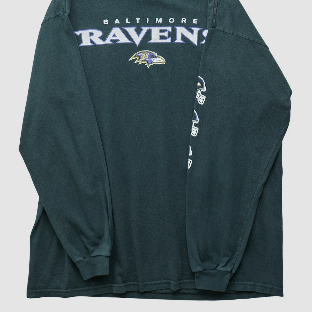 Baltimore Ravens NFL 2000s Long Sleeve T-shirt - Black T-shirts