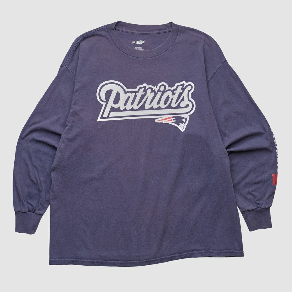 New England Patriots NFL 2000s Long Sleeve T-shirt - Navy T-shirts