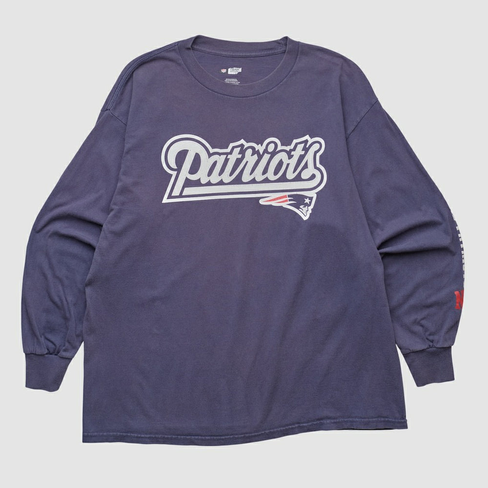 New England Patriots NFL 2000s Long Sleeve T-shirt - Navy T-shirts