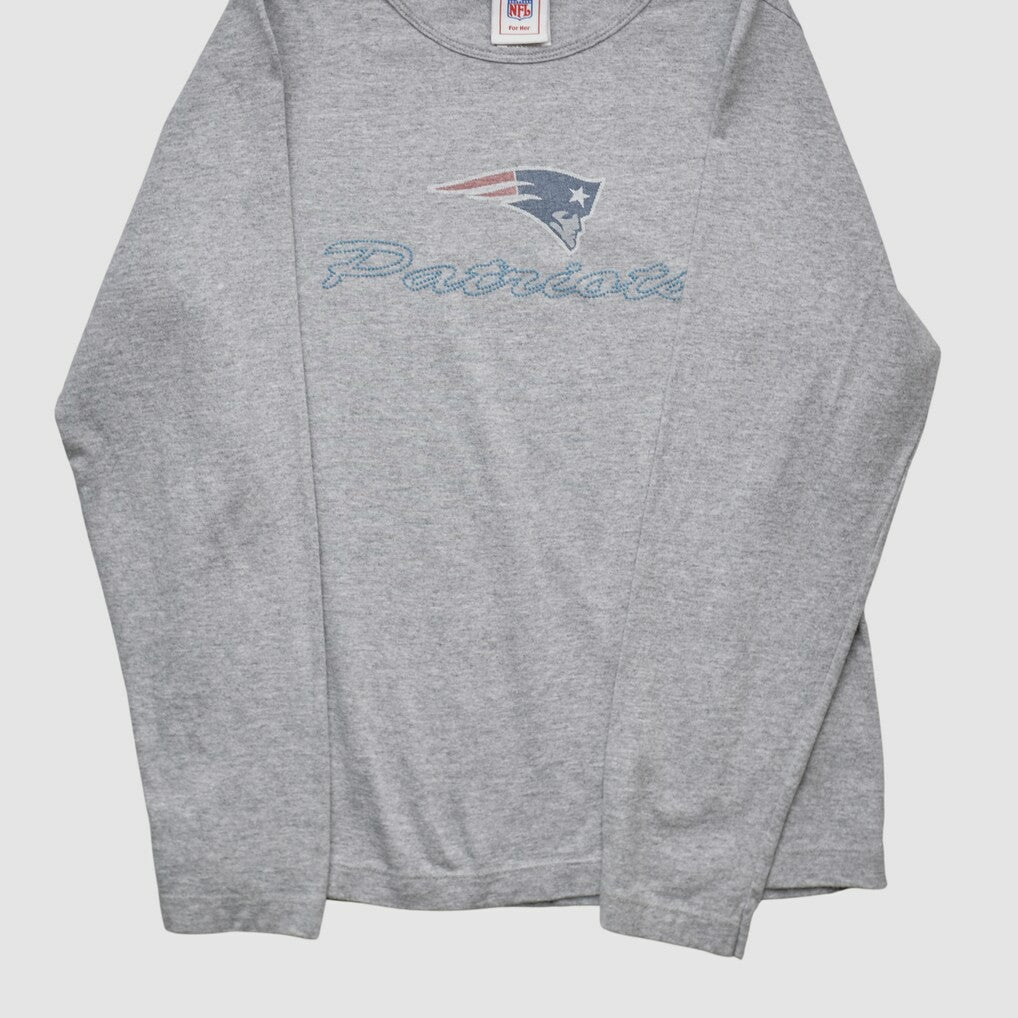 New England Patriots NFL 2000s Long Sleeve T-shirt - Heather Gray T-shirts