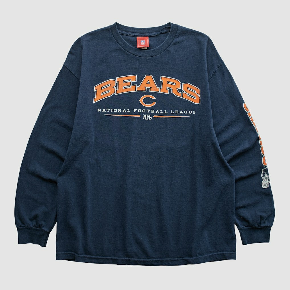 Chicago Bears NFL 2000s Long Sleeve T-shirt - Navy T-shirts