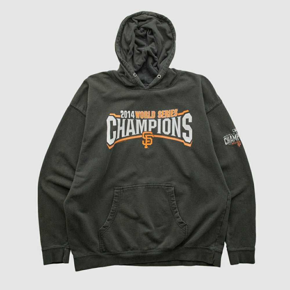 San Francisco Giants Genuine Merchandise 2014 Hooded Pullover Sweatshirt - Charcoal - Vintage Pullover