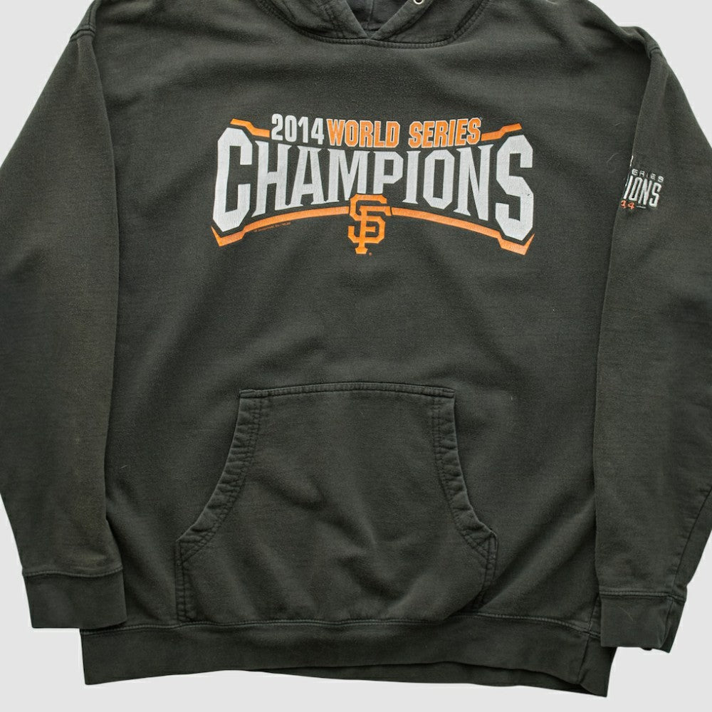 San Francisco Giants Genuine Merchandise 2014 Hooded Pullover Sweatshirt - Charcoal - Vintage Pullover