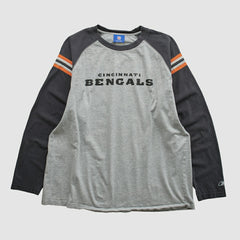 Cincinnati Bengals Reebok 2000s Long Sleeve T-shirt - Heather Gray T-shirts