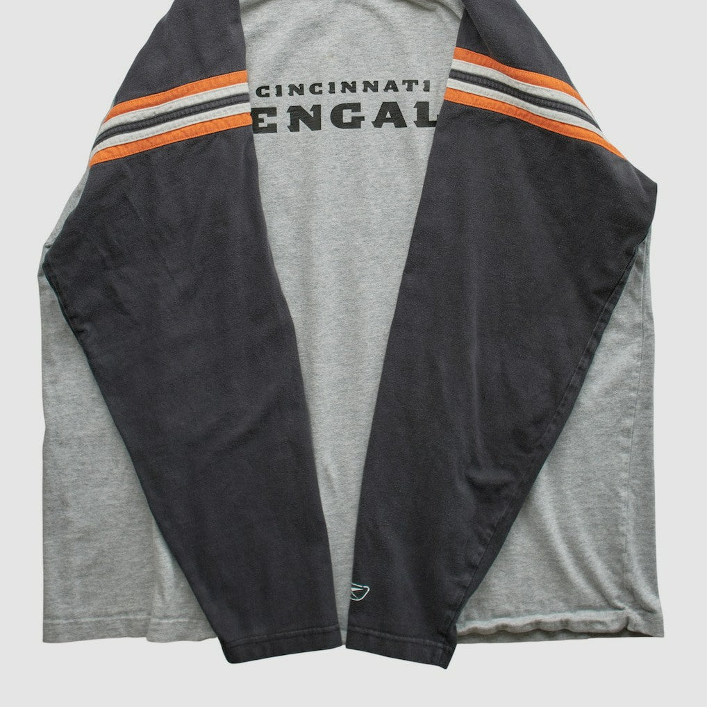 Cincinnati Bengals Reebok 2000s Long Sleeve T-shirt - Heather Gray T-shirts