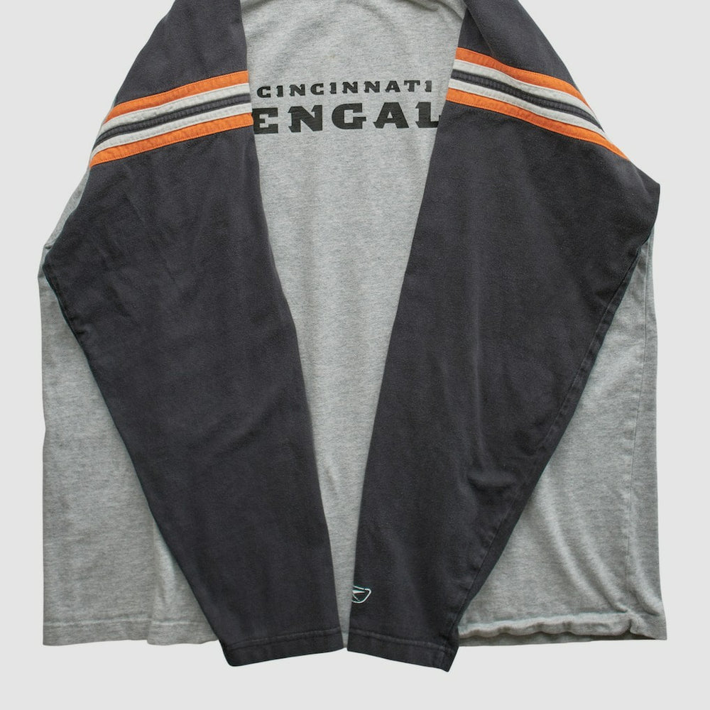 Cincinnati Bengals Reebok 2000s Long Sleeve T-shirt - Heather Gray T-shirts