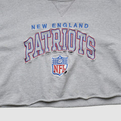 New England Patriots Champion 90s Pullover Sweatshirt - Heather Gray Pullover