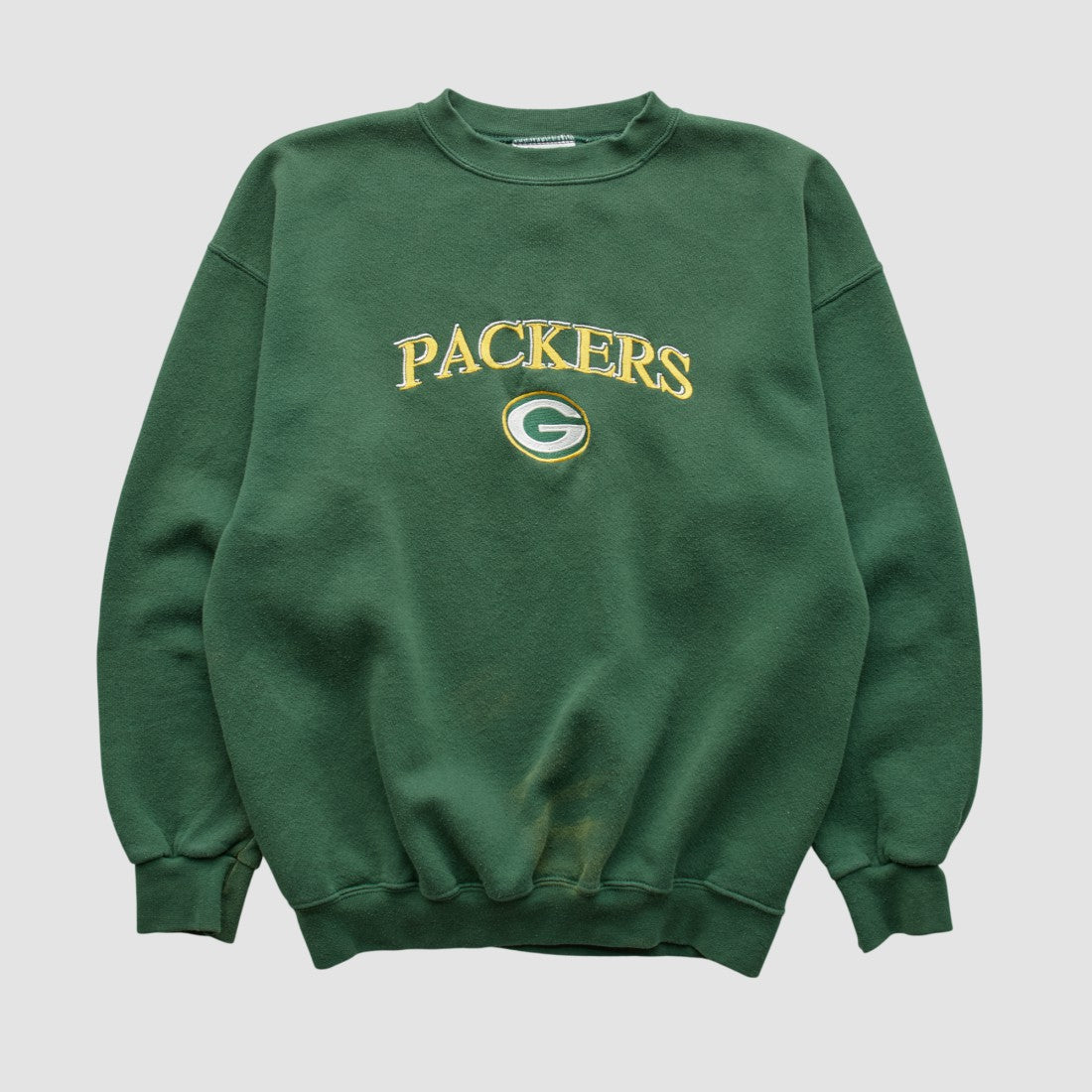 Green Bay Packers Logo Athletic Pullover Sweatshirt - Green Pullover