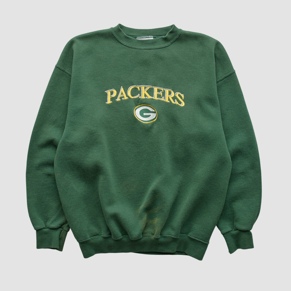 Green Bay Packers Logo Athletic Pullover Sweatshirt - Green Pullover