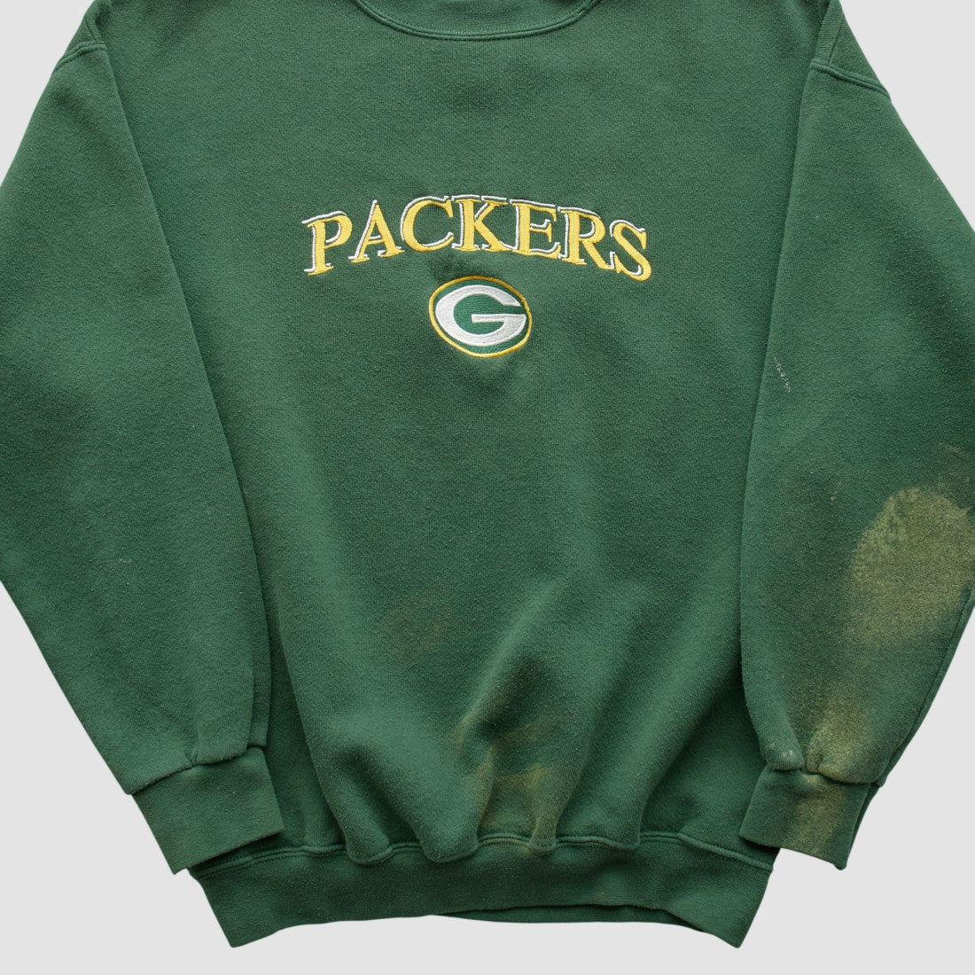 Green Bay Packers Logo Athletic Pullover Sweatshirt - Green Pullover