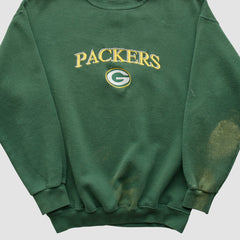 Green Bay Packers Logo Athletic Pullover Sweatshirt - Green Pullover