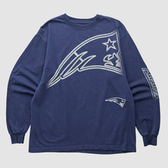 New England Patriots Reebok 2000s Long Sleeve T-shirt - Navy T-shirts
