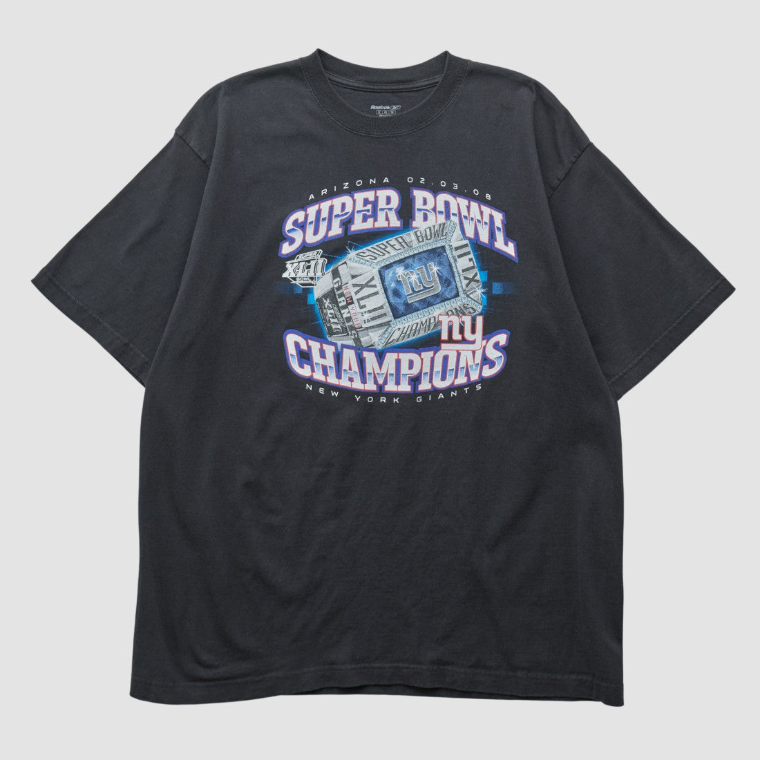 New York Giants Reebok 2008 T-shirt - Black T-shirts
