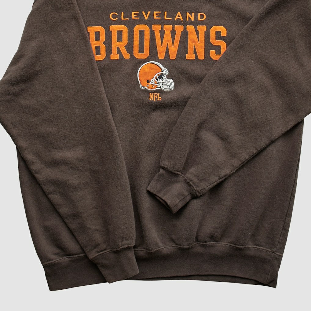 Cleveland Browns NFL 2000s Pullover Sweatshirt - Brown Pullover