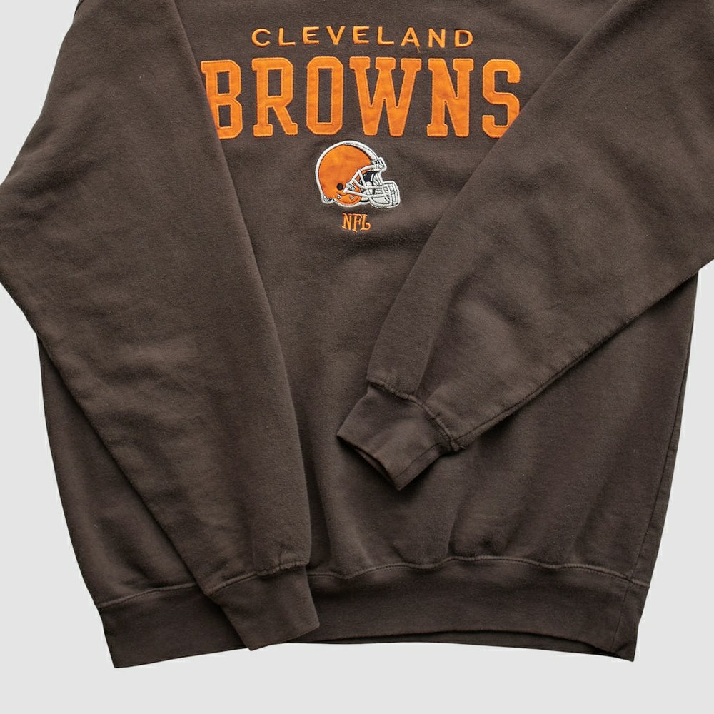 Cleveland Browns NFL 2000s Pullover Sweatshirt - Brown Pullover