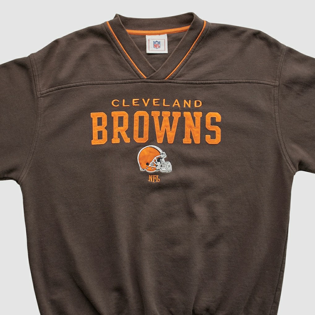 Cleveland Browns NFL 2000s Pullover Sweatshirt - Brown Pullover