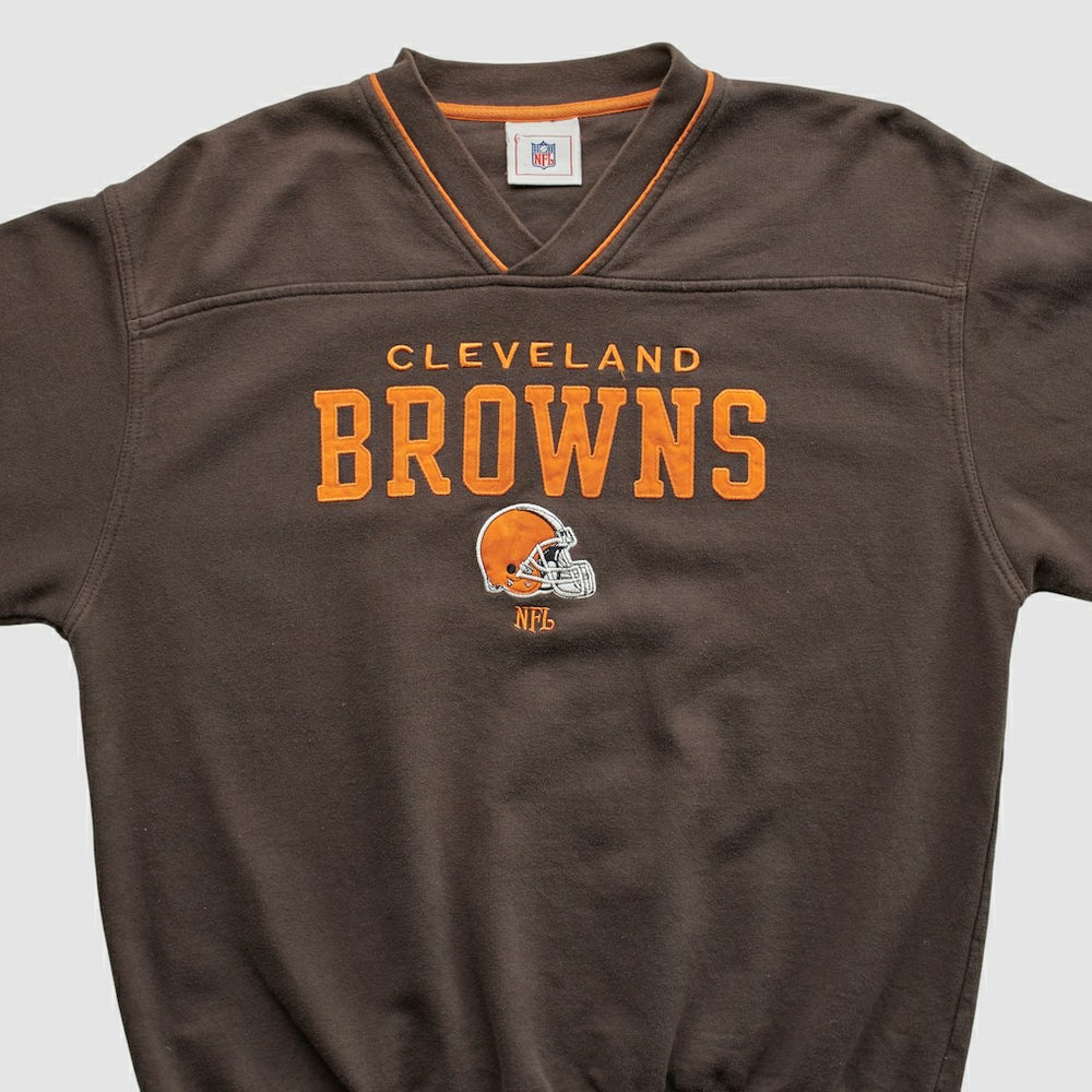 Cleveland Browns NFL 2000s Pullover Sweatshirt - Brown Pullover