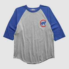 Chicago Cubs Majestic 2000s T-shirt - Heather Gray - Vintage T-shirts
