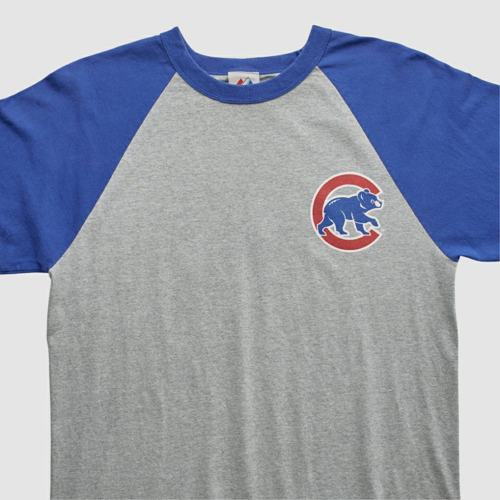 Chicago Cubs Majestic 2000s T-shirt - Heather Gray - Vintage T-shirts