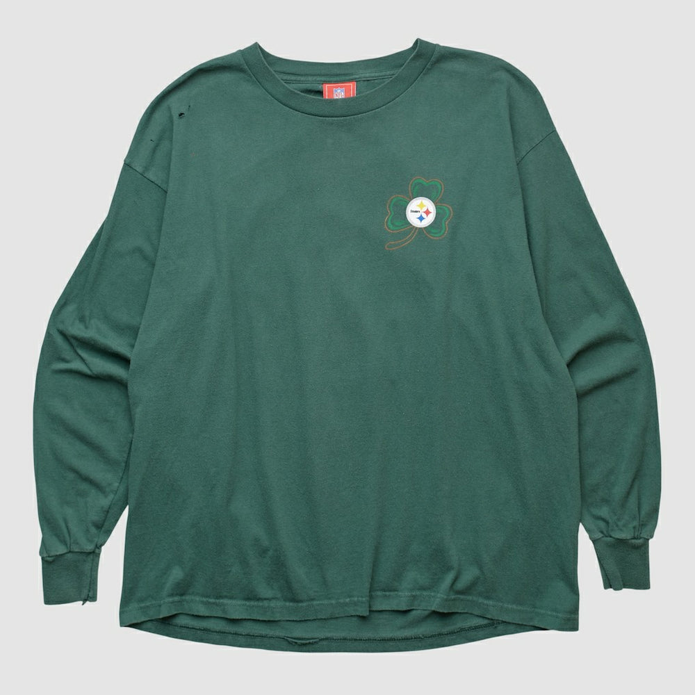 Pittsburgh Steelers NFL 2000s Long Sleeve T-shirt - Green T-shirts