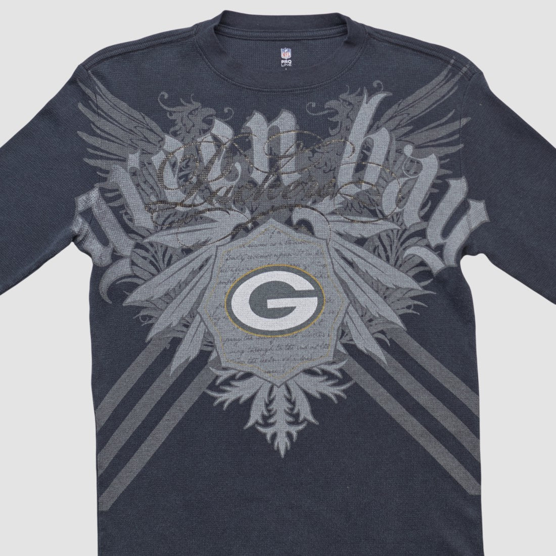 Green Bay Packers NFL 2000s Long Sleeve T-shirt - Black T-shirts