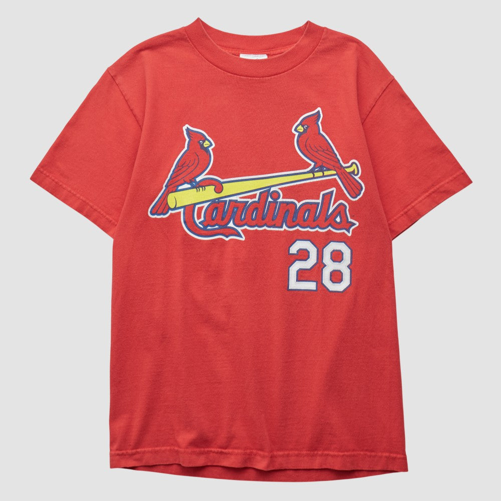 St. Louis Cardinals Majestic 2000s T-shirt - Red - XVintage T-shirts