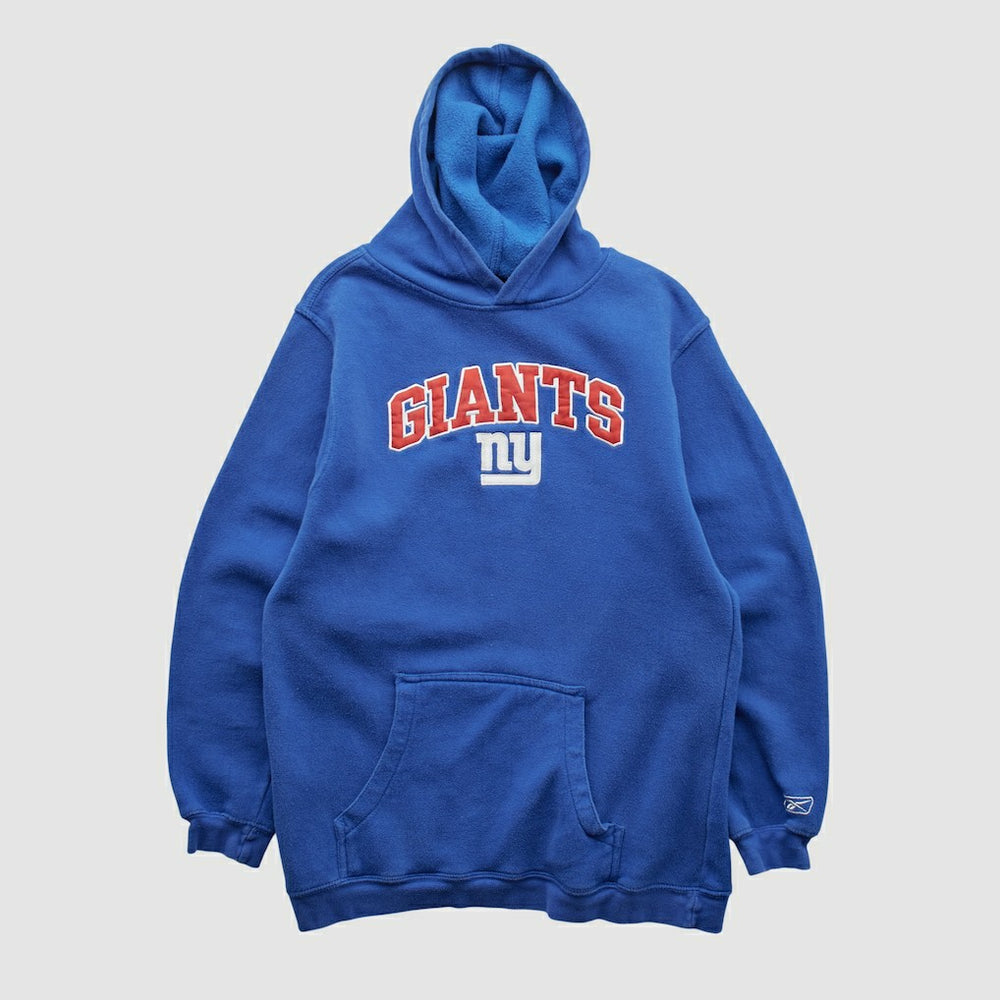 New York Giants Reebok 2000s Hooded Pullover Sweatshirt - Blue Pullover